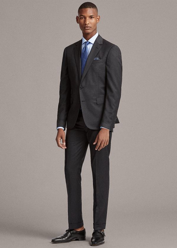 Men's Ralph Lauren Gregory Wool Serge Suits | 962705UHZ